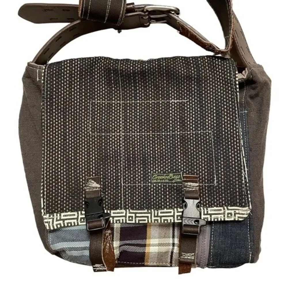 Crooked Bag unique boho hippie hobo handcrafted eco-friendly messenger bag